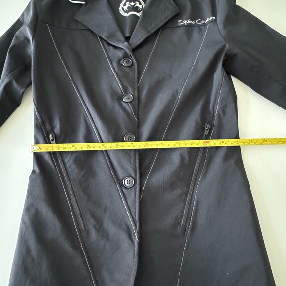 Equine Couture Black Show Coat Size M - Picture 10 of 15